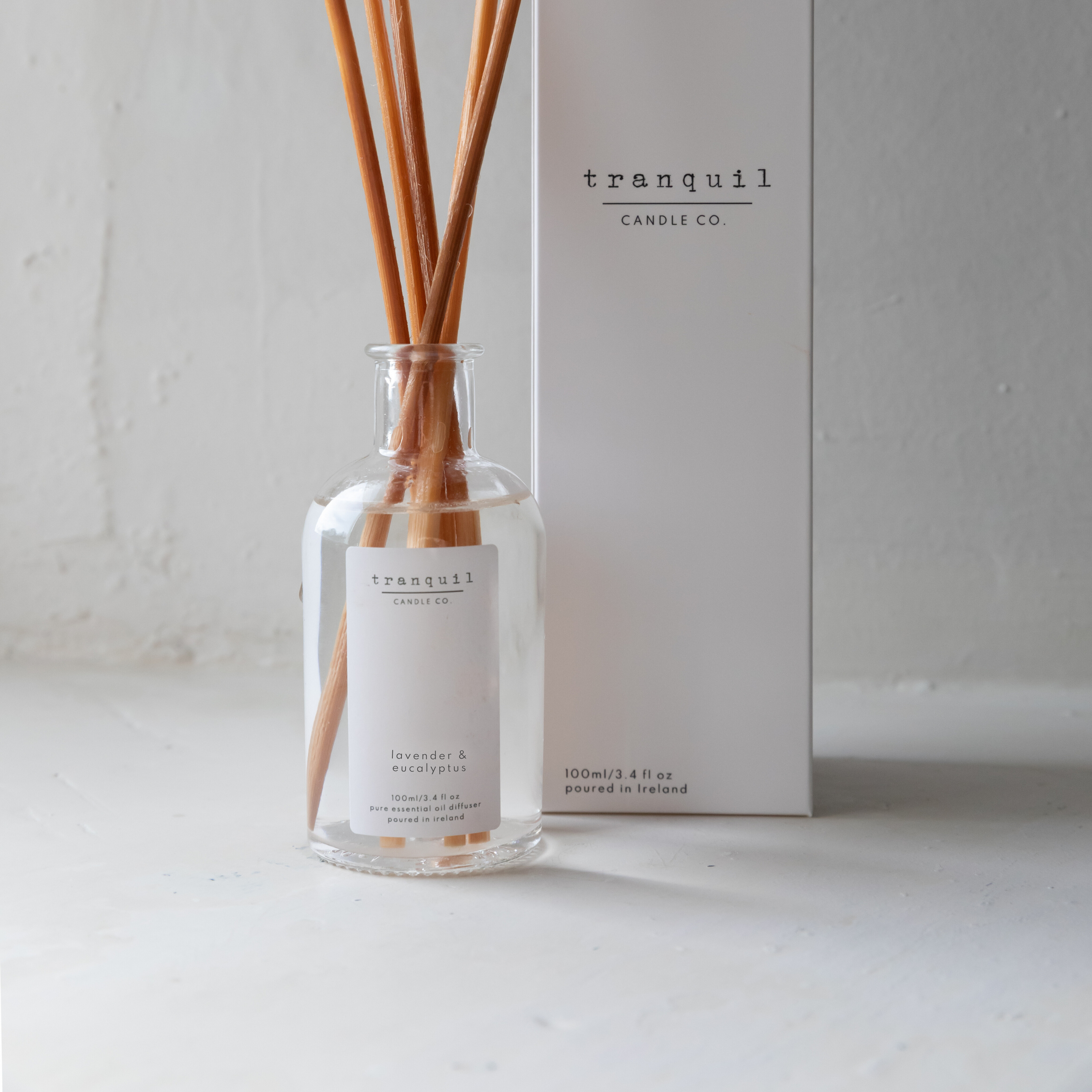 Clear Diffuser in Box - Lavender & Eucalyptus