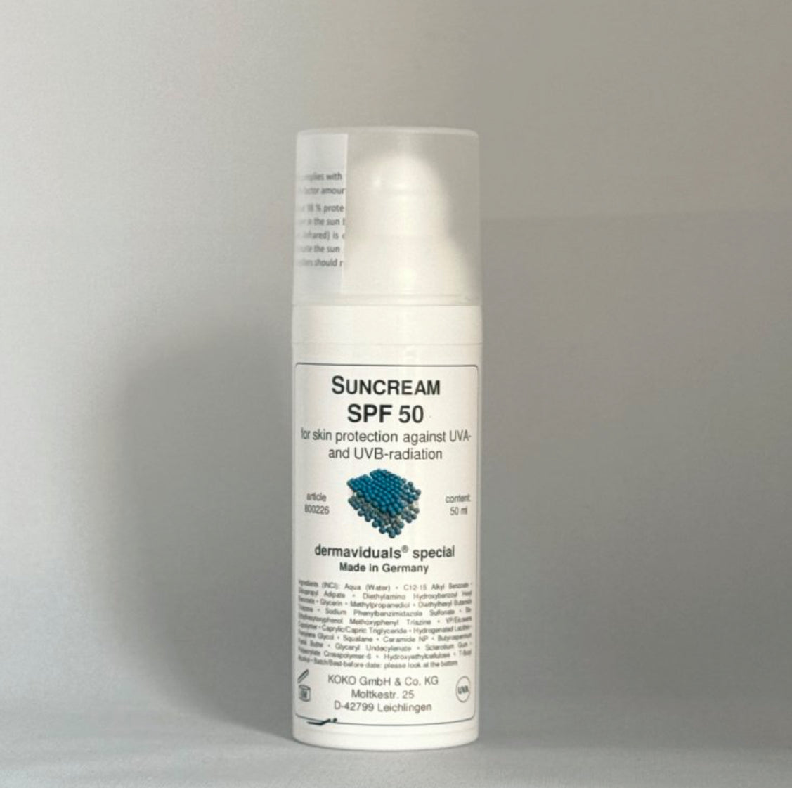 Dermaviduals Suncream SPF 50