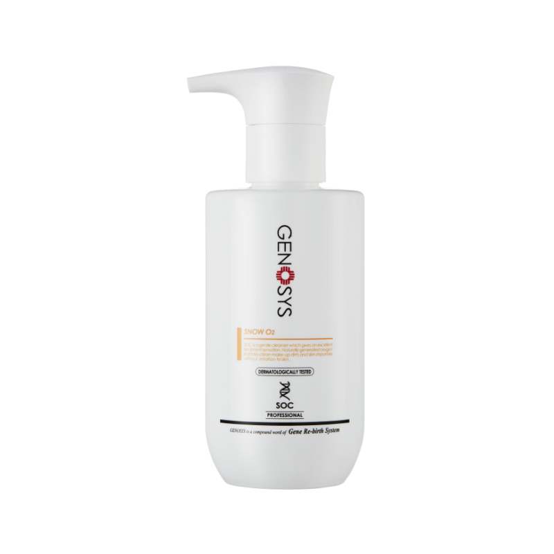 Genosys Snow O2 Foaming Cleanser – Oxygenating Bubble Cleanser for Deep Pore Cleansing