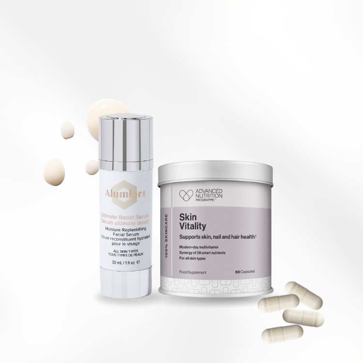 AlumierMD Ultimate Boost Serum + Advanced Nutrition Programme Skin Vitality