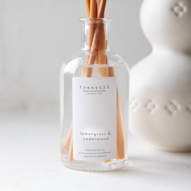 Clear Diffuser in Box - Lemongrass & Cedarwood