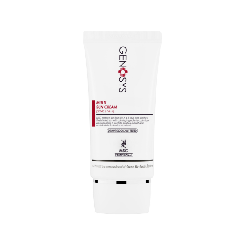 Genosys Multi Sun Cream SPF40 PA+++ – Broad Spectrum Hydrating Sunscreen
