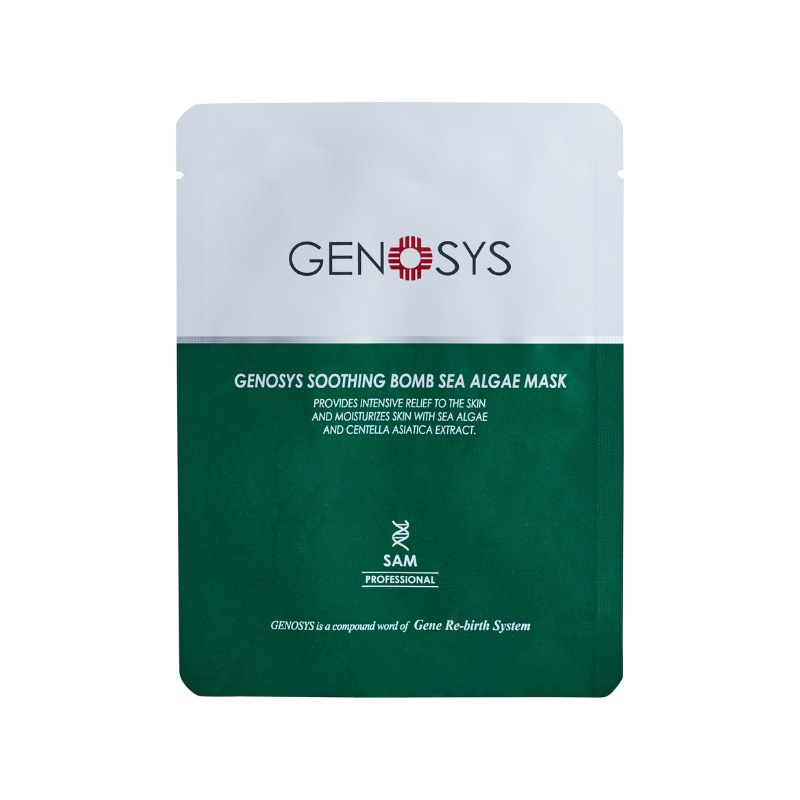 Genosys Soothing Bomb Sea Algae Mask – Calming & Hydrating Sheet Mask (10 Pack)