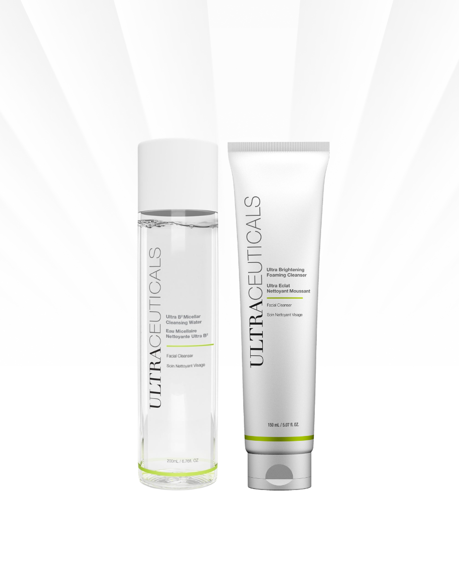 Ultraceuticals Double Cleanse Duo — Ultra B² Micellar Water & Ultra Brightening Foaming Cleanser